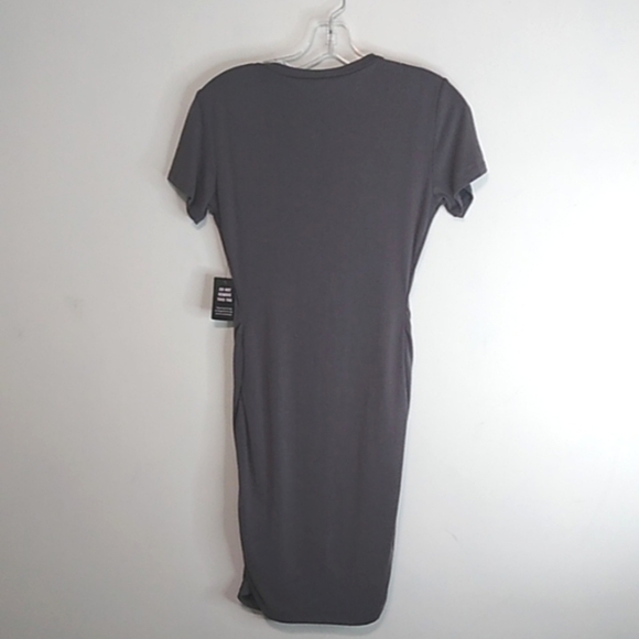 Express Grey Short Sleeve Dress - Size XL - Picture 4 of 7